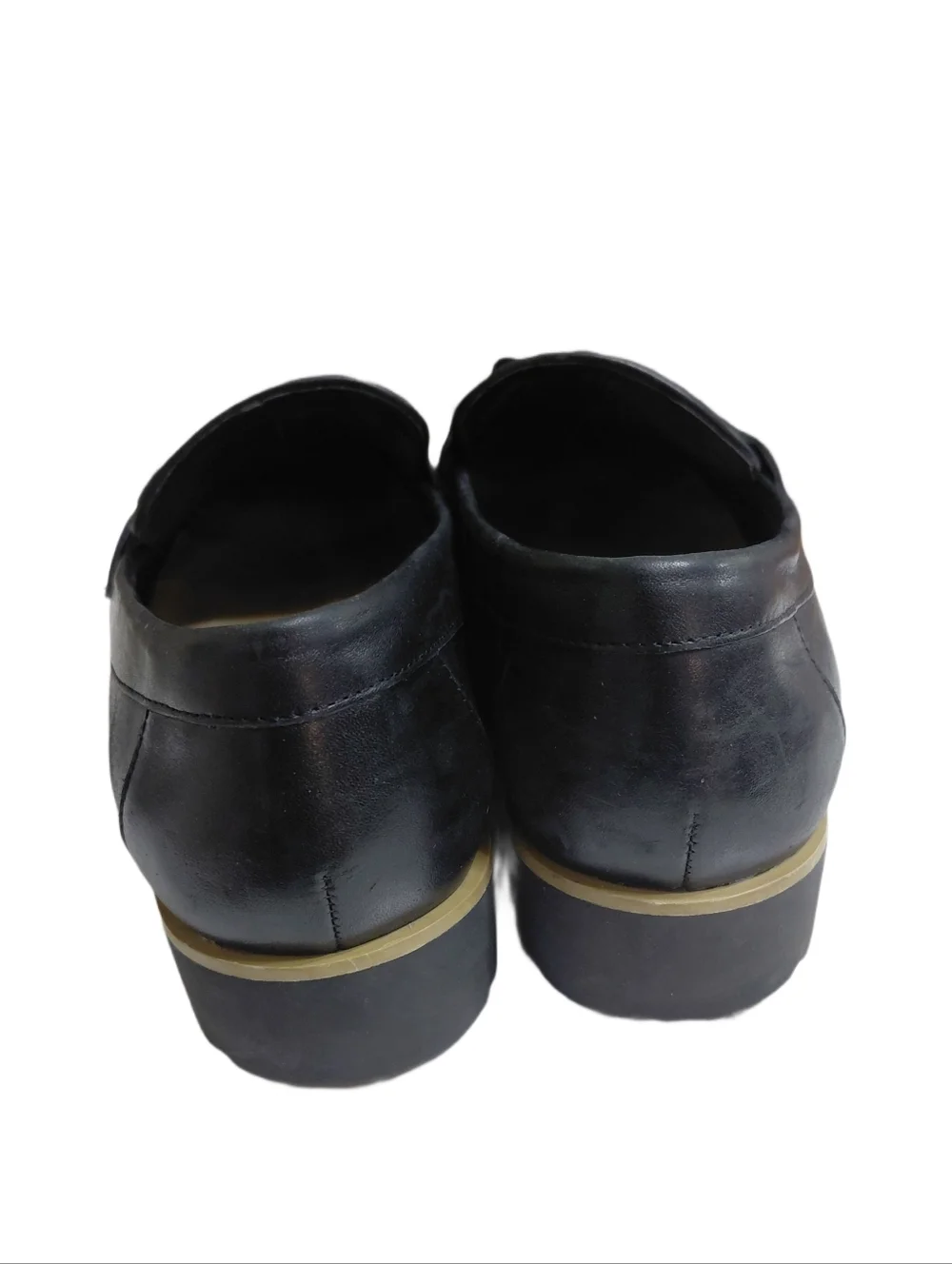 kate spade Flowered Black Leather Penny Loafers Karissa Size 7 M